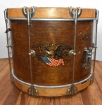 Vintage Slingerland Ludwig Weather Master Snare Head Parade Drum Eagle & Flag. Fixed Price $395.00.