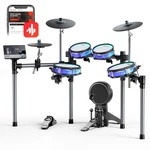 Donner Backbeat Electronic Drum Kit Touchscreen Rgb Color Pad 1100 Sound. Fixed Price $731.23.