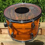 Ludwig Vistalite 10X14" Acrylic Tom, Amber, Vintage 1970S, Internal Muffler. Fixed Price $450.00.