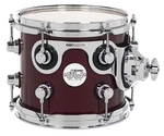 Dw Design Series Maple Suspended Tom, 7X8, Cherry Stain Gloss Lacquer W/chrome. Fixed Price $279.00.