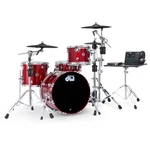 Dwe 4PC Complete Electronic/acoustic Drum Set W/roland Cymbals Black Cherry. Fixed Price $7499.00.