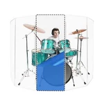 Pennzoni Single Drum Shield Acrylic Panels W/ Plastic Hinges,. Fixed Price $160.95.