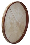 Large 30" Shaman Frame Drum W/ Beater - Natural Goatskin Head. Fixed Price $159.99.