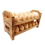 Wooden Egg Holder Countertop, Stackable Storage Trays For 36 Fresh Chicke.... Fixed Price $41.00.