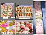 Darice 48 Boxed Flowers Nos Vintage With Free Pearl Sticks. Fixed Price $6.99.