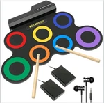 Rocksocki Electronic Roll Up Drum Kit 7 Pad Portable Usb Midi Kids Set New. Fixed Price $31.49.