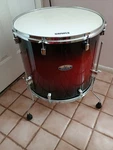 Pearl Decade Red Burst 18 X 16 Floor Tom. Fixed Price $175.00.