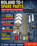 Roland TD-1K V-drums Spare Parts Module Snare Pad Cymbal Loom Pedal Clamp. Fixed Price $13.39.