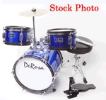 DRM13-BU Bridgecraft De-rosa Blue Kid's Junior Drum Set. Fixed Price $87.50.