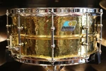 Ludwig 6 1/2X14 Hammered Brass Snare Drum, B-stock. Fixed Price $891.65.