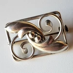 Danish Henry Roland H. Ro. 830S Silver Floral Brooch Pin Scandinavian 5.6G 6904. Fixed Price $134.95.