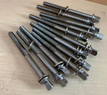 Tama Lot Of 12X Tension Rod Parts 2.5-INCH Black Nickel Rack Floor Tom Washers. Fixed Price $28.00.