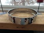 Dw Design Series Chrome Piccolo Tom Shell Only- 12". Fixed Price $35.00.