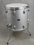 Slingerland 14X14" Silver Sparkle Floor Tom Drum, 60'S 3-PLY Rewrap. Fixed Price $699.95.