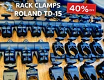 Roland TD-15 Rack Clamps Electronic Spare Parts V-drums Hardware Mount. Fixed Price $201.51.