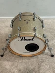 Pearl Masters 18 X 14 Virgin Bass Champagne Sparkle Maple Drumset. Fixed Price $1100.00.