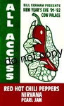 Red Hot Chili Peppers + Nirvana Pearl Jam All Access Backstage Pass. 12/31/91. Fixed Price $35.00.