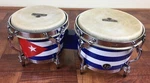 Lp Matador Wood Bongos Cuban Flag Design Chrome Hardware M201-CUBA. Fixed Price $239.99.
