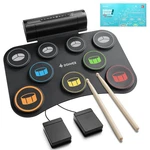 Donner DED-20 Se Roll Up Pad Electric Electronic With Drumsticks Pedal. Fixed Price $52.00.