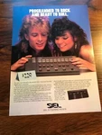 1986 Vintage 8X11 Print Ad For Siel MDP-40 Digital Drum Machine 80S Hair Band. Fixed Price $9.95.
