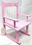 18" Doll La Maison Amorette Pink Wooden Rocking Chair Fits American Girl!. Fixed Price $14.31.