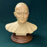 Pope John Paul Ii G Paolo Head Bust Resin Sculpture Wood Base By A. Santini. Fixed Price $15.60.