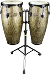 Tycoon Percussion 10" & 11" Gold Conga Drums W/ Stand - Black Powder. Fixed Price $539.99.