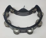 Rhythm Tech Dst Drum Set Tambourine Black 8 Double Row 16 Steel Jingles. Fixed Price $20.00.