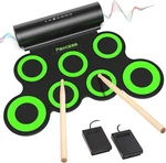 Paxcess Portable 7 Pad Multifunction Electronic Drum Set Rechargeable Battery. Fixed Price $49.14.