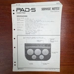 Vintage Roland PAD-5 Handypad Service Notes First Edition. Fixed Price $15.00.