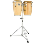 Lp Junior Wood Congas With Chrome Hardware Stand Natural. Fixed Price $529.99.