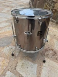 Pearl Export Smokey Chrome Floor Tom 16X16. Fixed Price $179.99.
