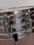 Rogers Dynasonic Snare Drum 14X5" - Brass Shell. Fixed Price $295.00.