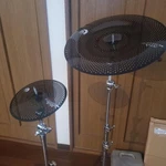 Jbk Drum Workshop China 18" & Splash 10" Mute Cymbals Black Finish Set. Fixed Price $354.32.