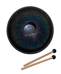 Idiopan Domina 12" Tunable Steel Tongue Drum W/ Mallets Onyx Rainbow. Fixed Price $339.00.