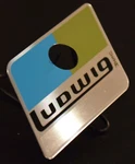 Ludwig Blue/olive Reproduction Badge W/ Correct Brushed Metal Area For Serial #. Fixed Price $22.95.
