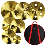 7PC Drum Cymbal Set 20 Ride 18 Crash China 16 14 Hat Splash With Bag. Fixed Price $99.99.