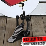 Griffin Bass Drum Pedal - Single Kick Foot Percussion Hardware Double Chain. Fixed Price $42.00.