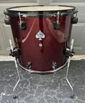 Ddrum Floor Tom 16"X14" Diablo Dark Red On Black. Fixed Price $69.99.