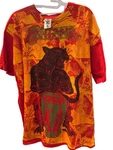 1999 Santana World Tour Supernatural Panther Drum Djembe Xl Red. Fixed Price $110.00.