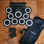 Paxcess 9 Pad Roll-up Electronic Set W/ Pedals, Built In Speaker, No. Fixed Price $20.99.