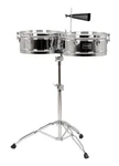Gon Bops 13 /14 Timbale Set Lightweight Tilting Stand Chrome Top-tuning Dealer. Fixed Price $544.99.