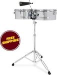 Latin Percussion LPA256 Aspire Series 13" And 14" Timbale Set W/ Cowbell. Fixed Price $299.99.