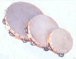 Church Tambourines Set Of Three New Single Row Jingles Goat Skin Heads Cp Brand. Fixed Price $28.50.