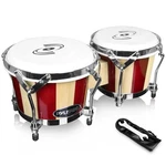 Hand-crafted Wooden Bongos Drums. Fixed Price $77.49.