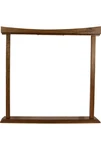 Dobani 22" Gong Stand - Curved Walnut. Fixed Price $183.20.