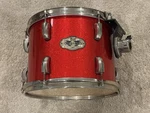 Pearl Vision 12 X 9 Tom Sst All Maple Shell Drum Red Sparkle Lacquer. Fixed Price $175.00.