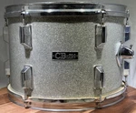 Vintage CB-700 Percussion Series Silver Sparkle 9" X 13" Remo Head Rack Tom Drum. Fixed Price $119.95.