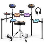 Donner DED-70L Electronic Drum Led Mesh Pads 15 Kits Throne Headphones Stick. Fixed Price $209.99.