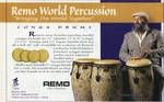 1997 Small Print Of Remo World Percussion Conga Drums Poncho Sanchez Model. Fixed Price $8.49.
